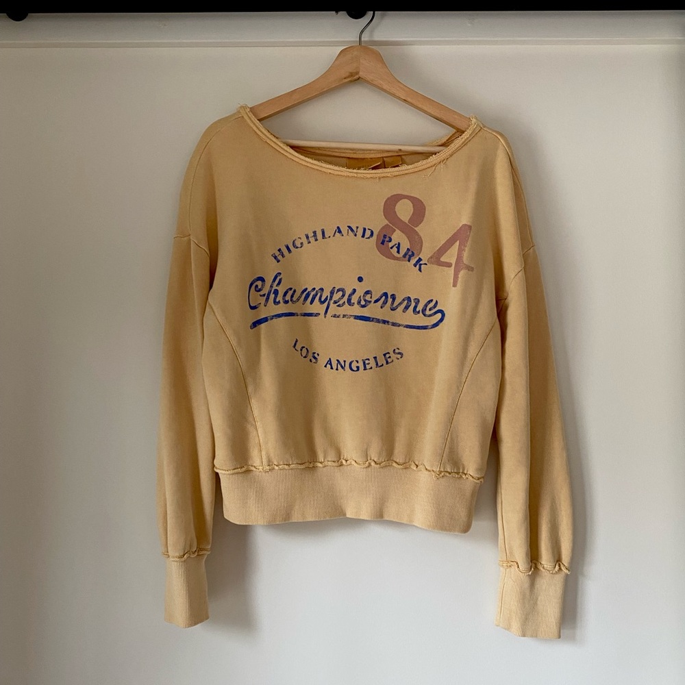 Anthropologie Maeve Highland Park Los Angels Pullover Sweatshirt